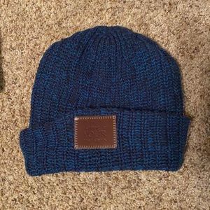Blue and black love your melon beanie